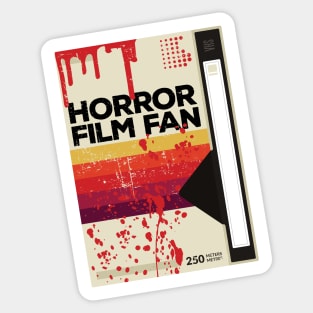 Horror Film Fan // Retro Scary Movie VHS Sticker